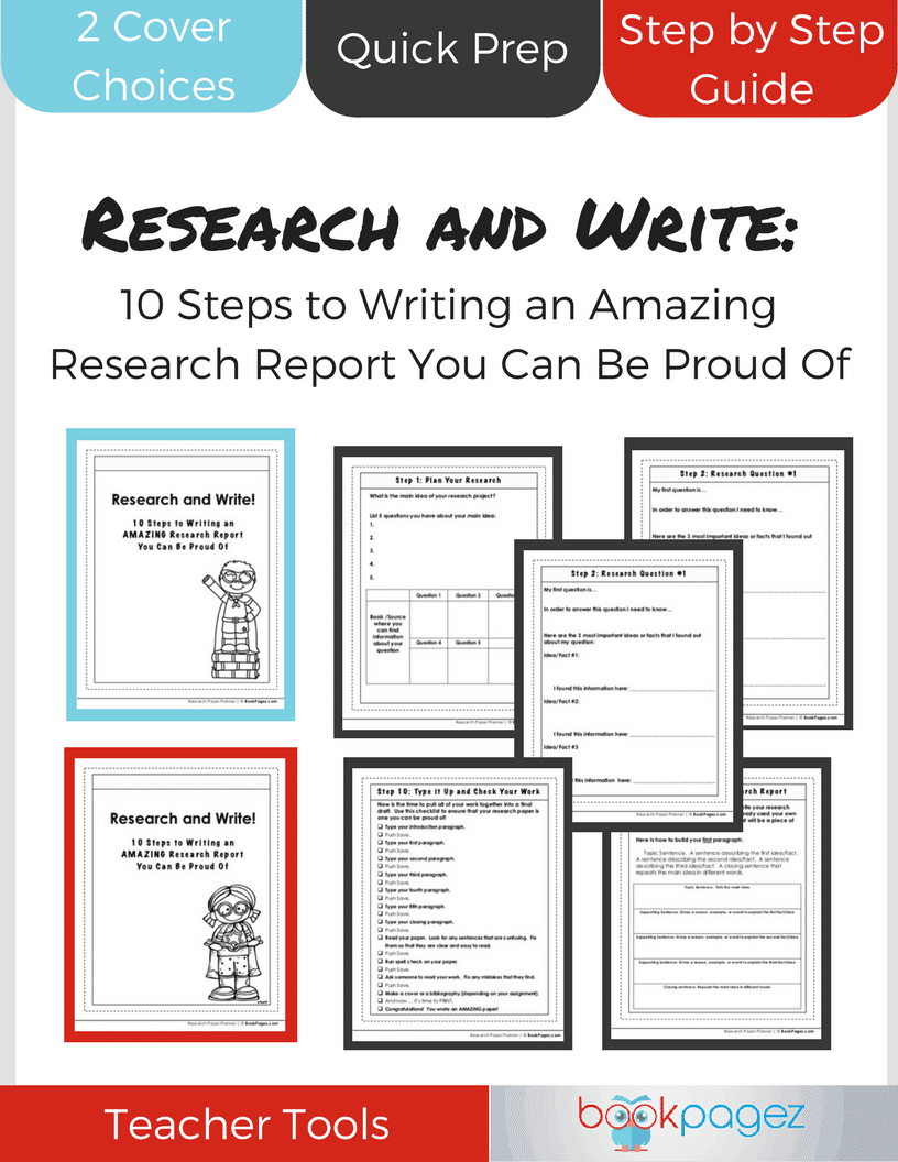 Research and Write Cover Teacher Tool