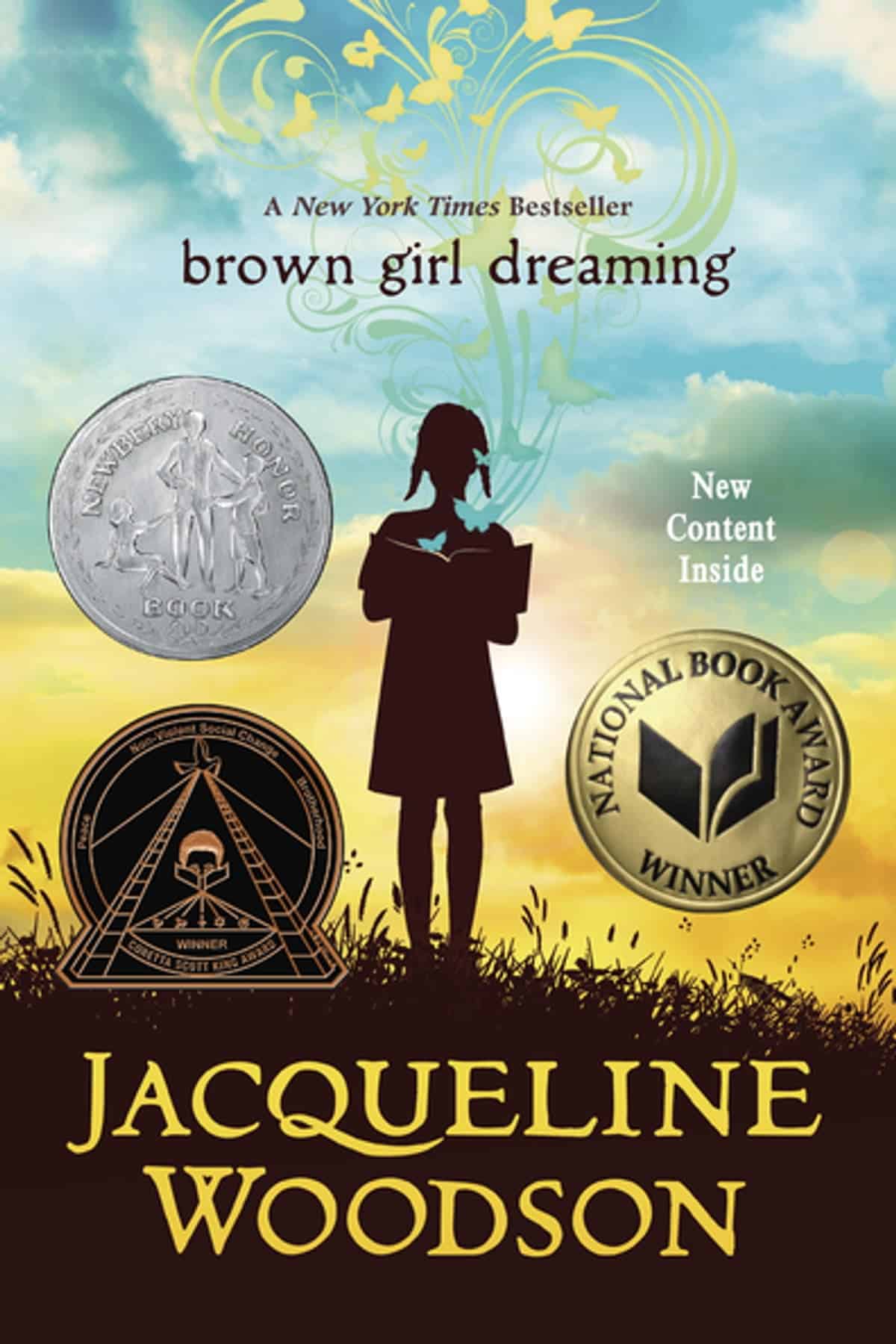 The cover for the book brown girl dreaming