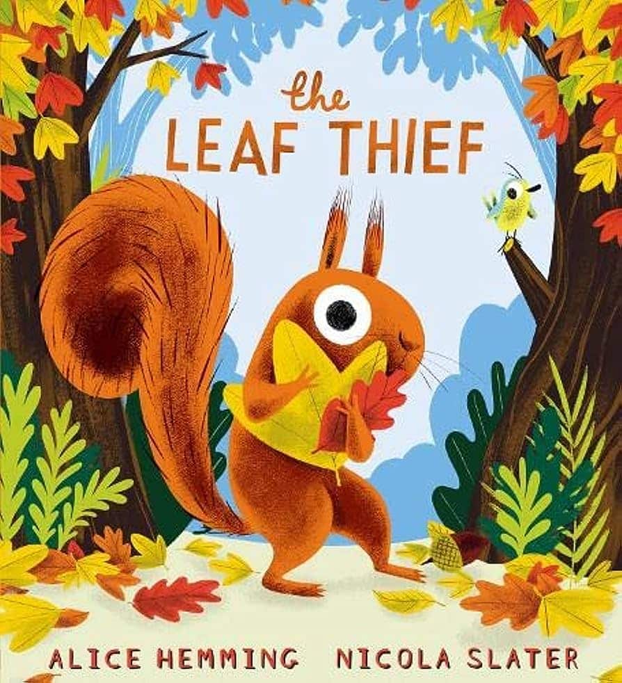 The cover for the book The Leaf Thief