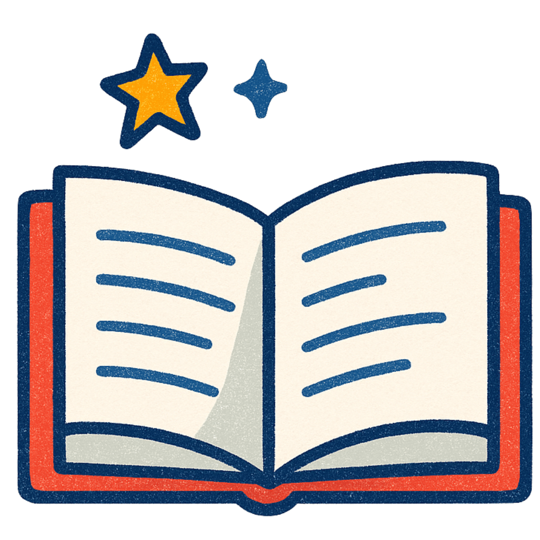 Open Book Icon Square