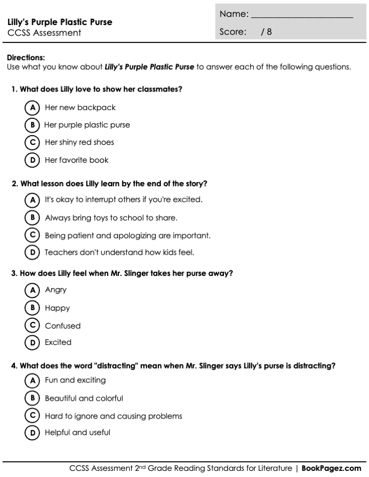 The first page of Asking Questions with A Bad Case of Stripes