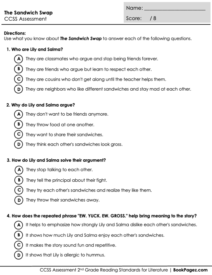 The first page of Asking Questions with A Bad Case of Stripes