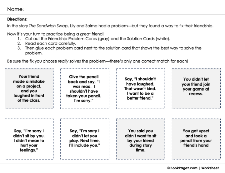 The first page of Asking Questions with A Bad Case of Stripes
