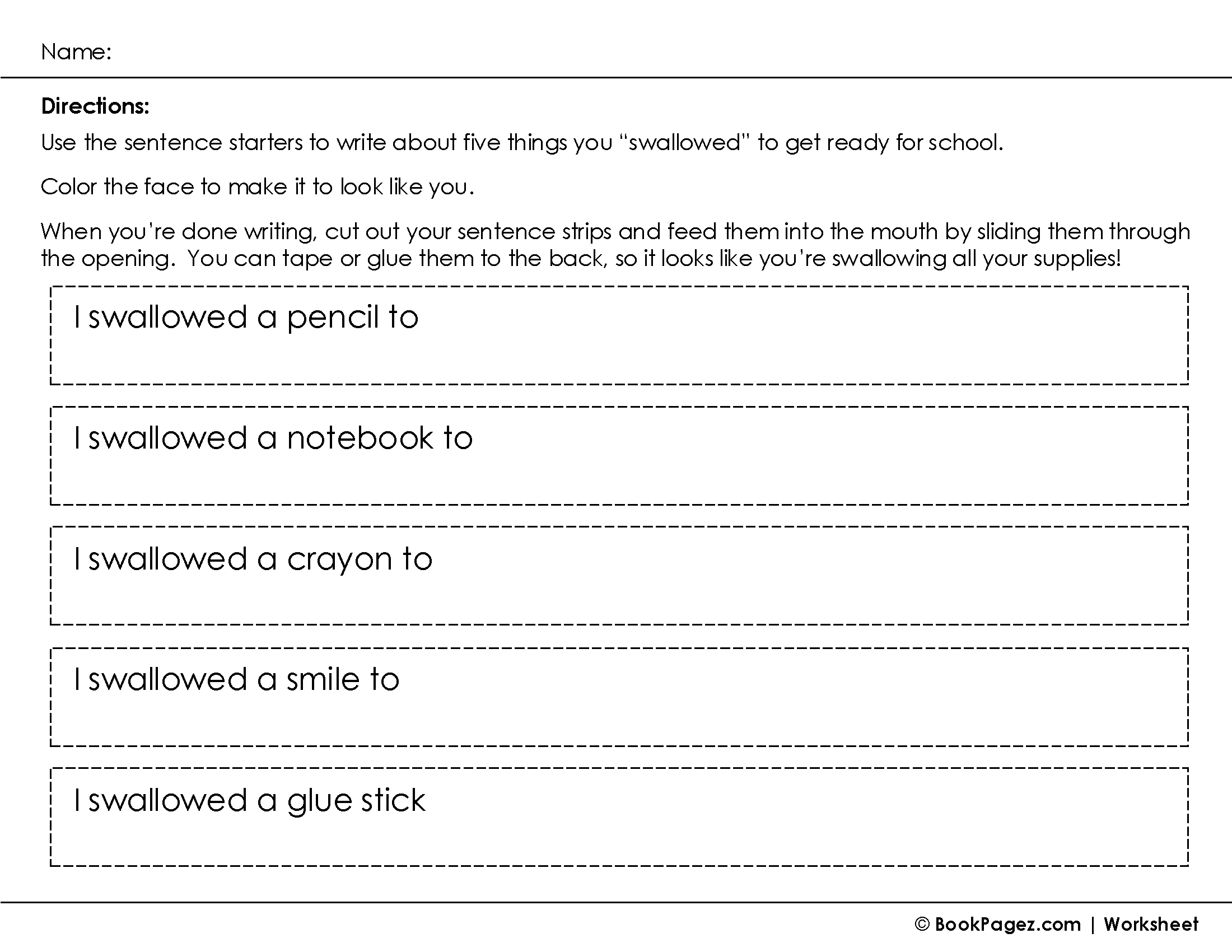 The first page of Asking Questions with A Bad Case of Stripes