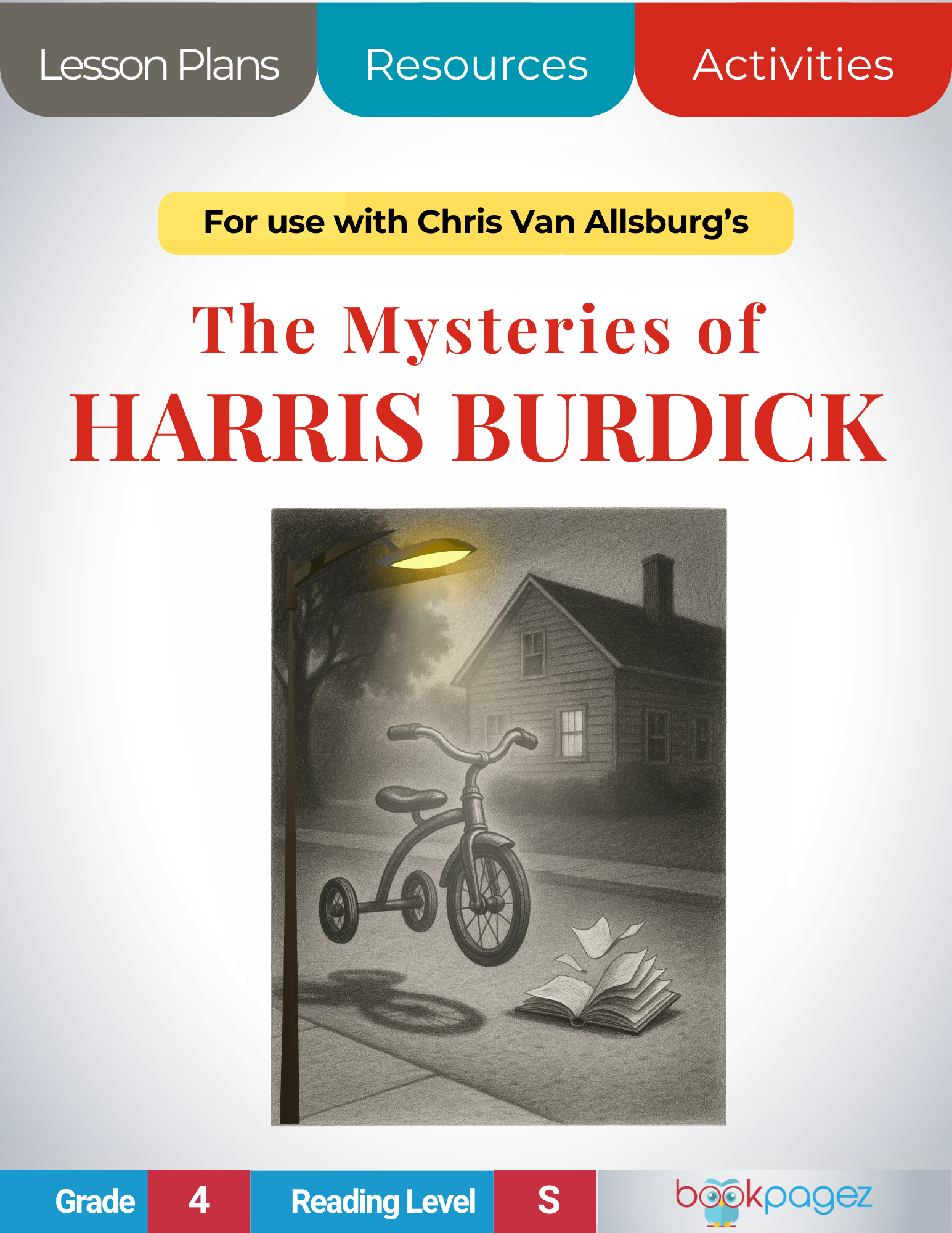 The cover for The Mysteries of Harris Burdick Lesson Plans and Teaching Resources