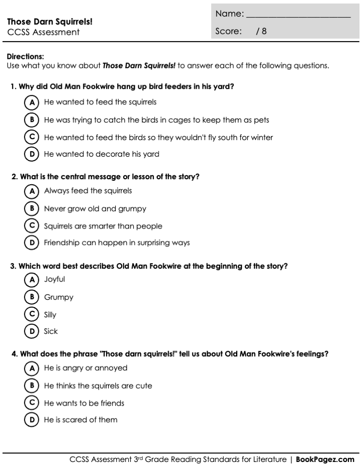 The first page of Asking Questions with A Bad Case of Stripes