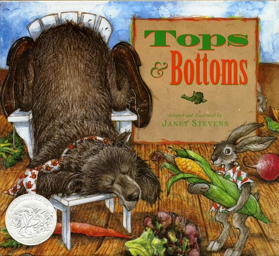 The cover for the book Tops and Bottoms