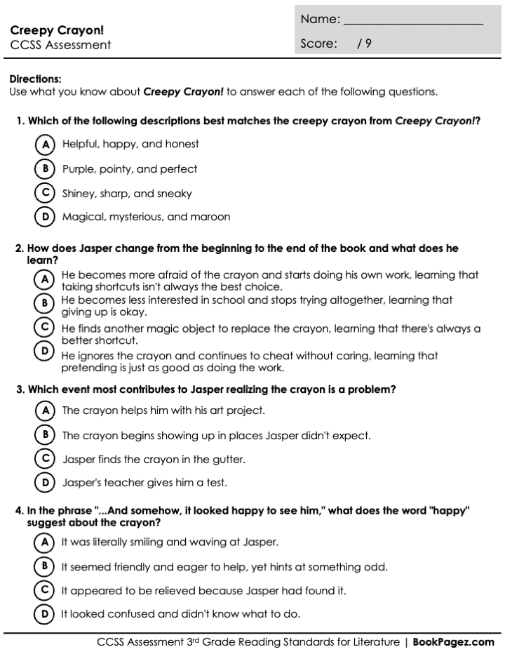 The first page of Asking Questions with A Bad Case of Stripes