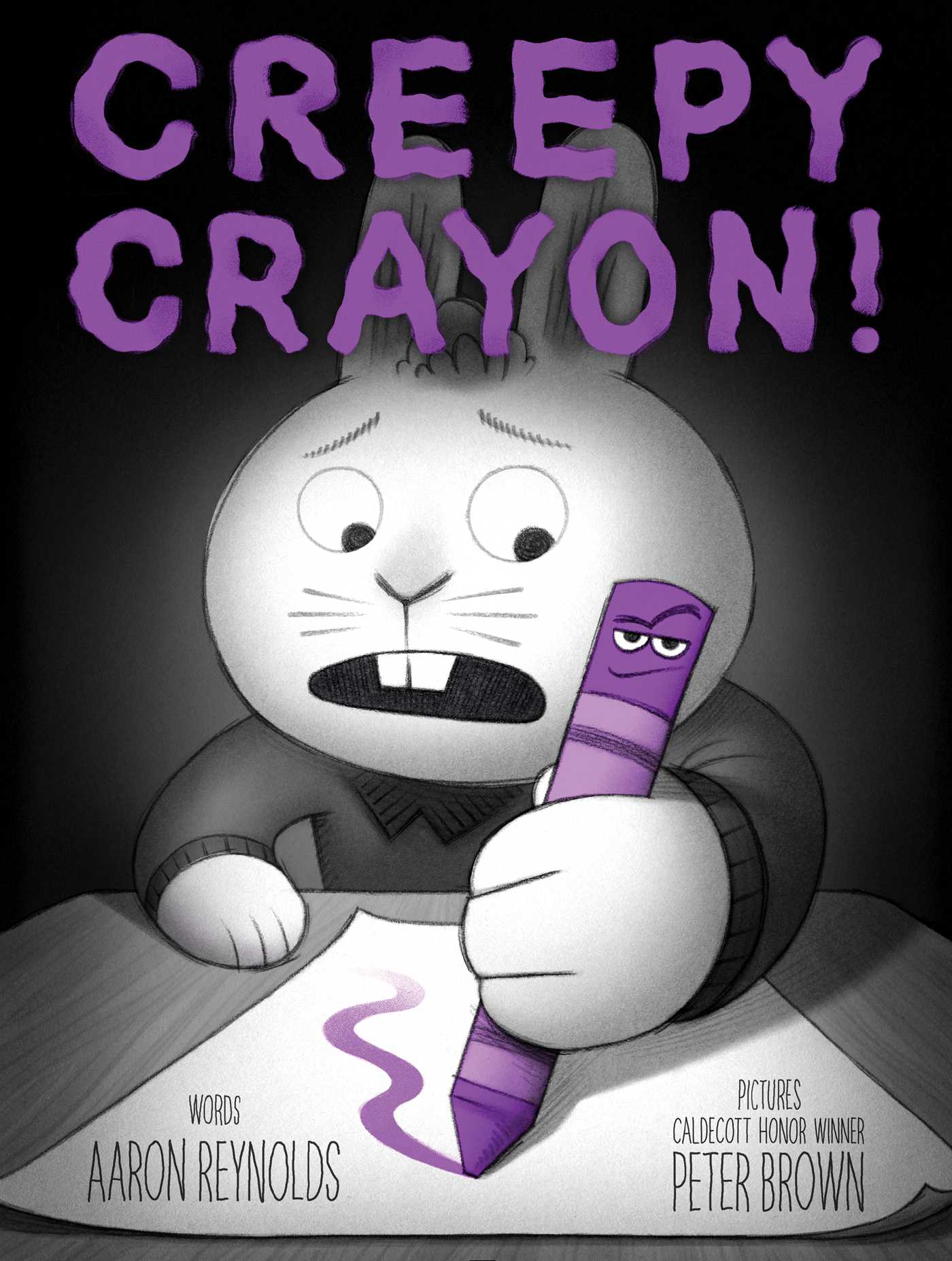 The cover for the book Creepy Crayon!