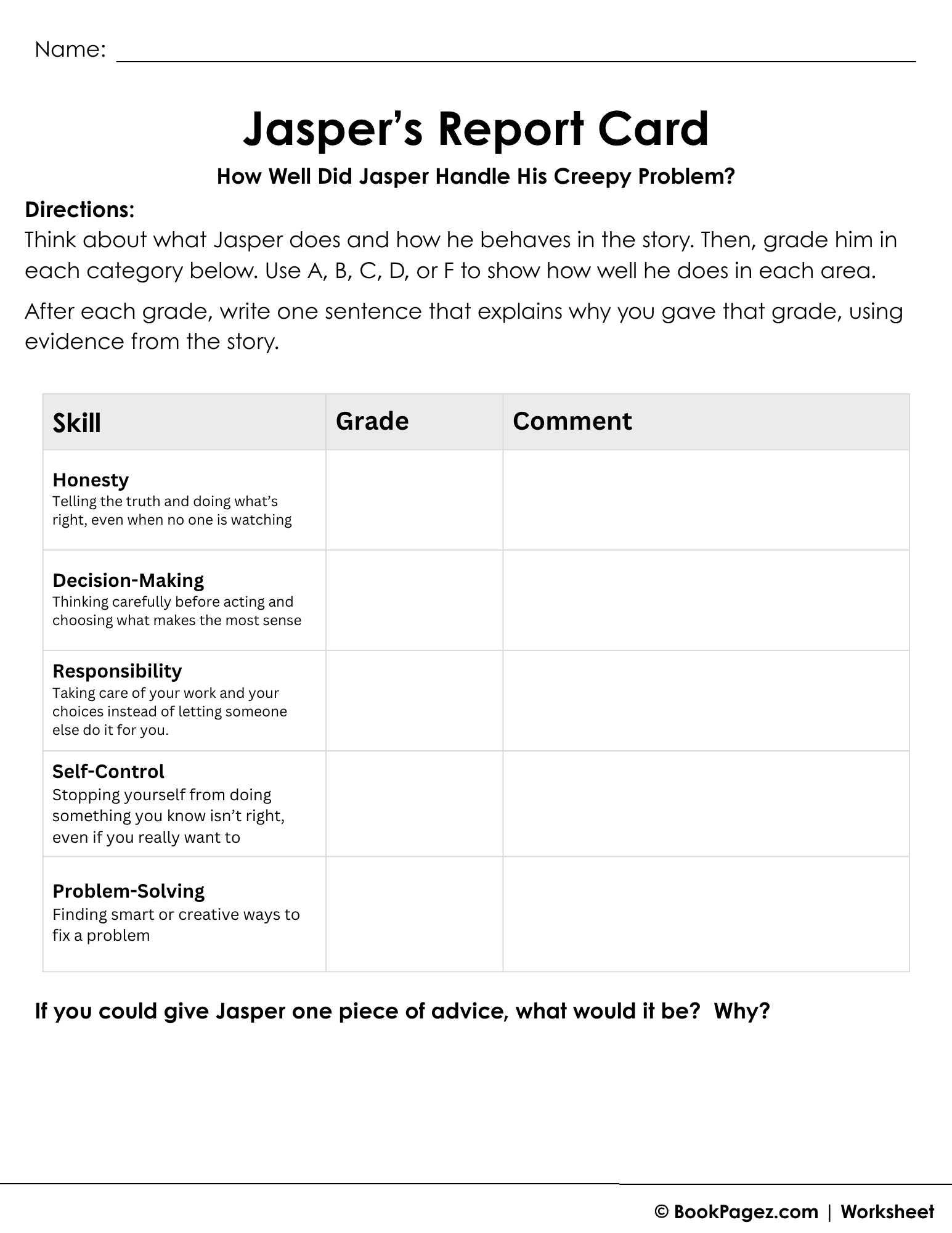 The first page of Asking Questions with A Bad Case of Stripes