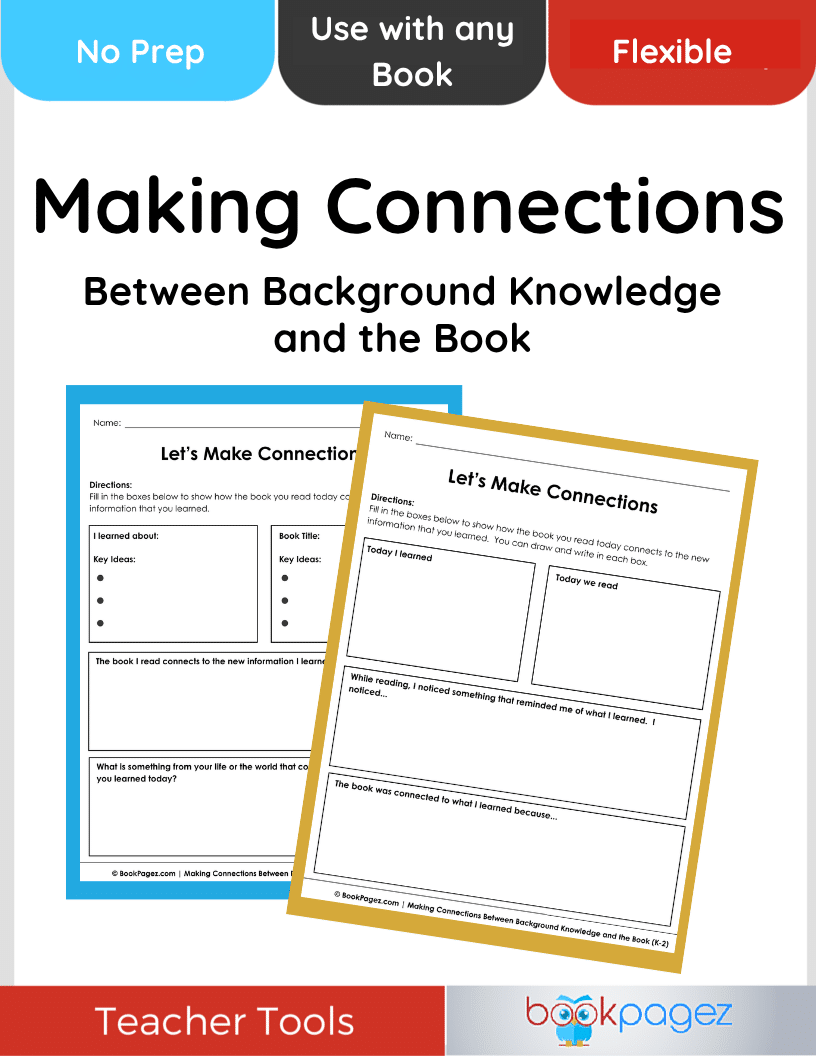 Teaching resource cover for Making Connections Between Background Knowledge and the Book