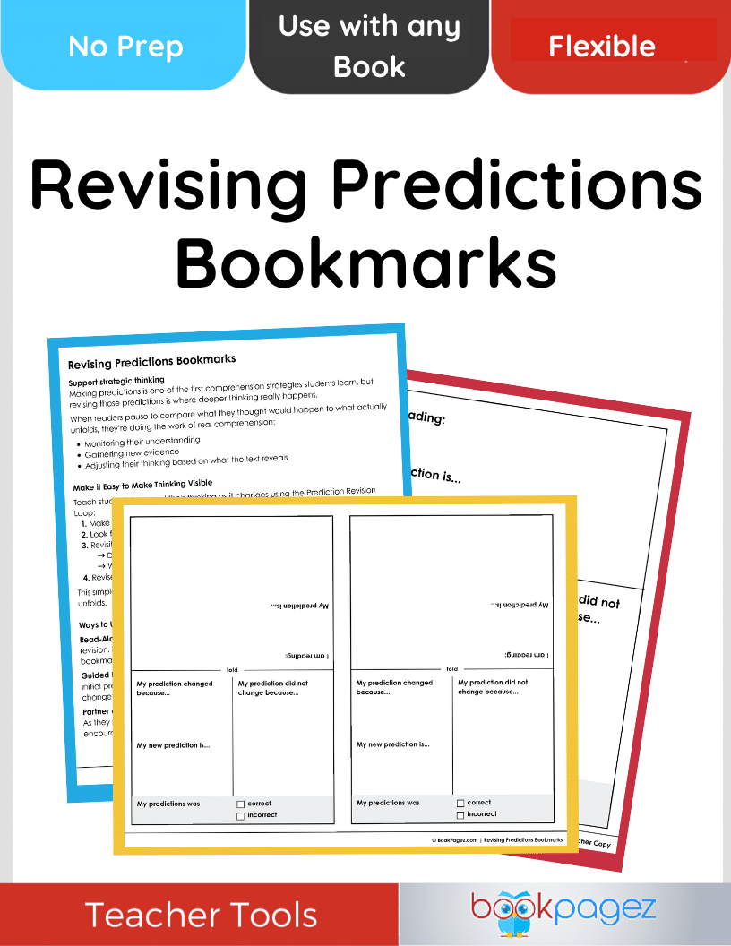 Teaching resource cover for Revising Predictions Bookmarks