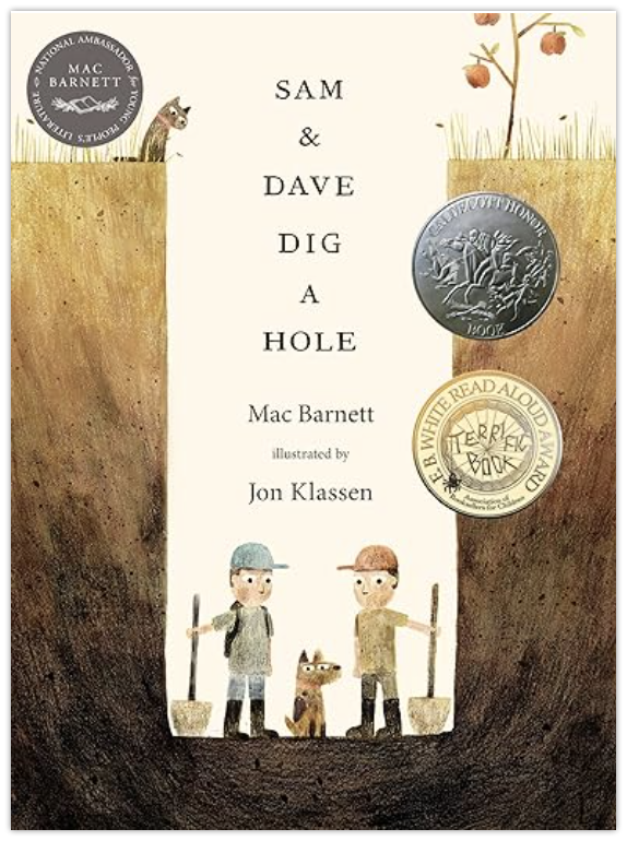 The cover for the book Sam and Dave Dig a Hole