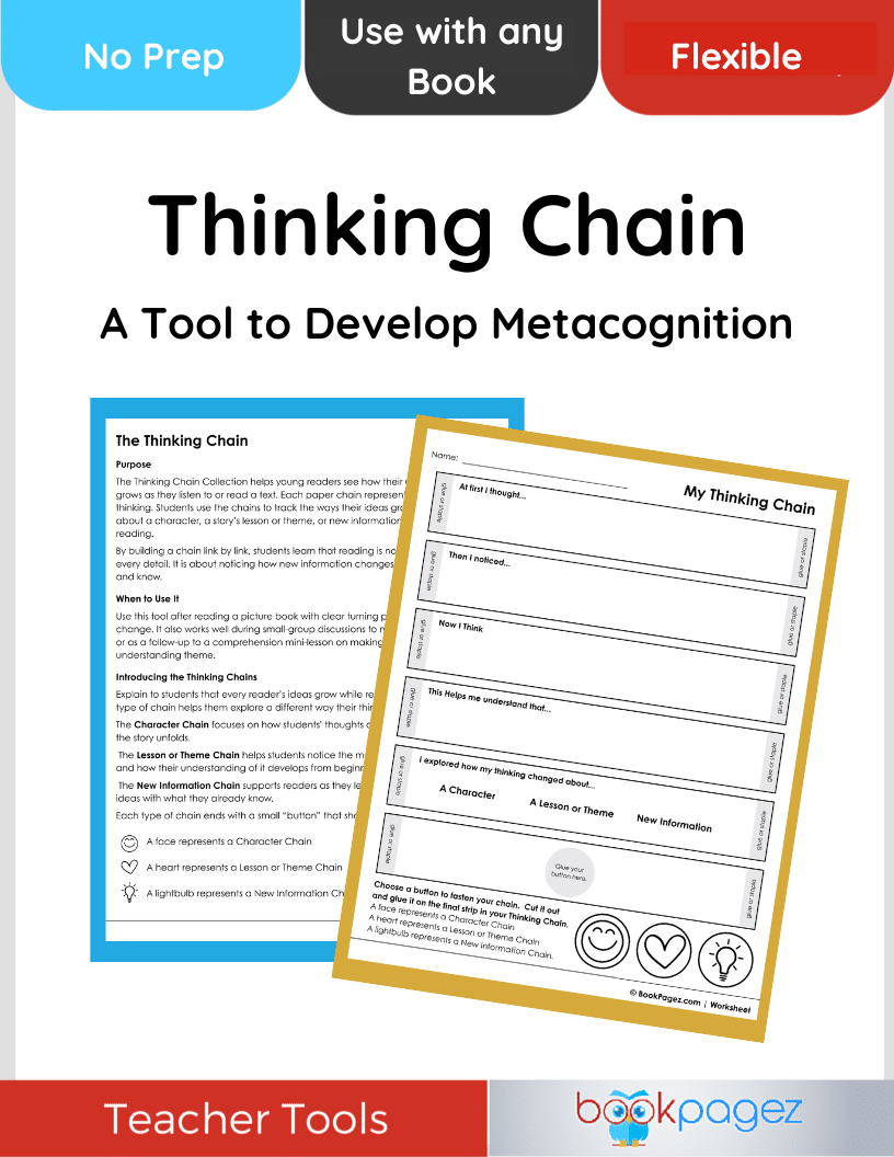 Teaching resource cover for Thinking Chain (A Tool to Develop Metacognition)