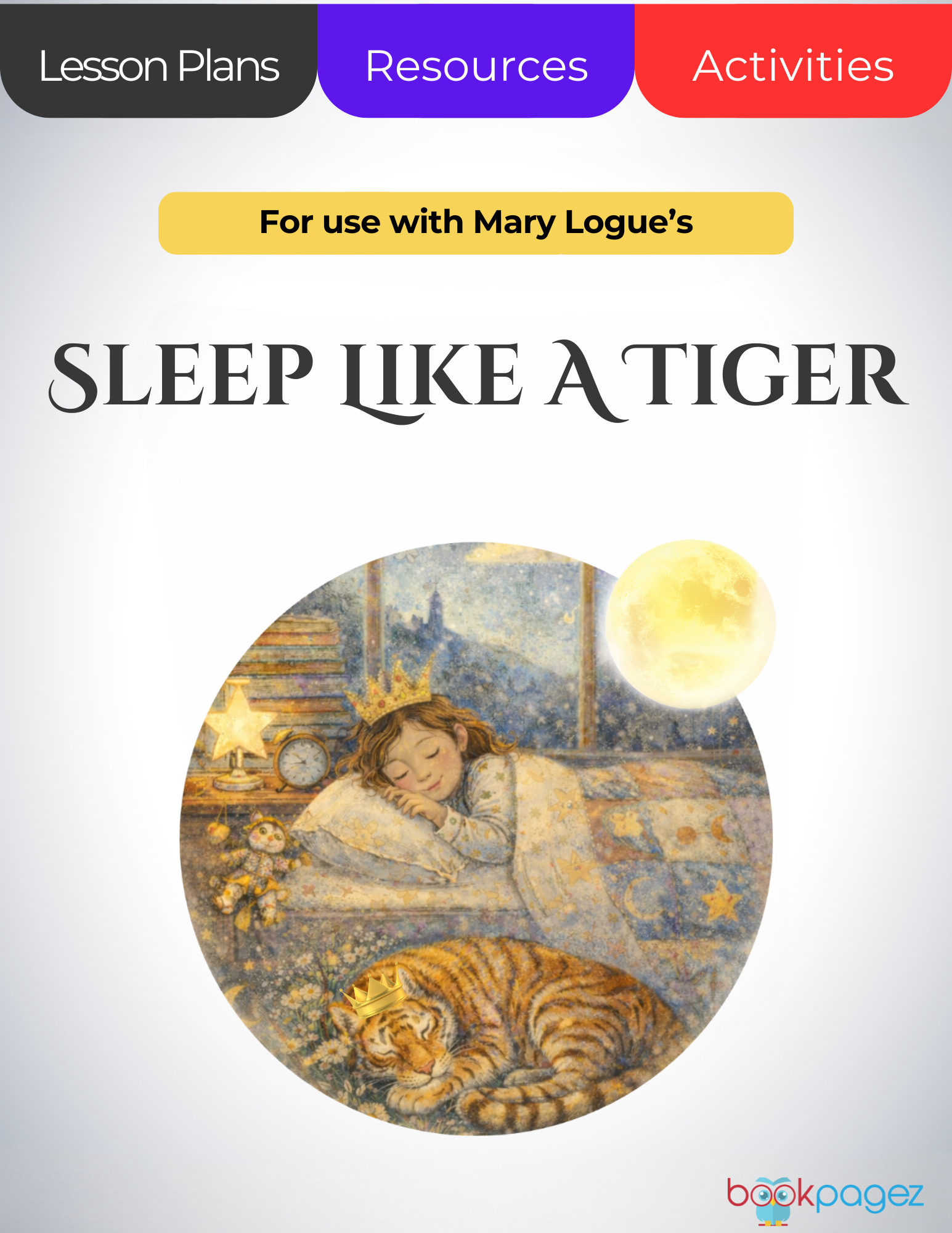 The cover for Sleep Like a Tiger Lesson Plans and Teaching Resources