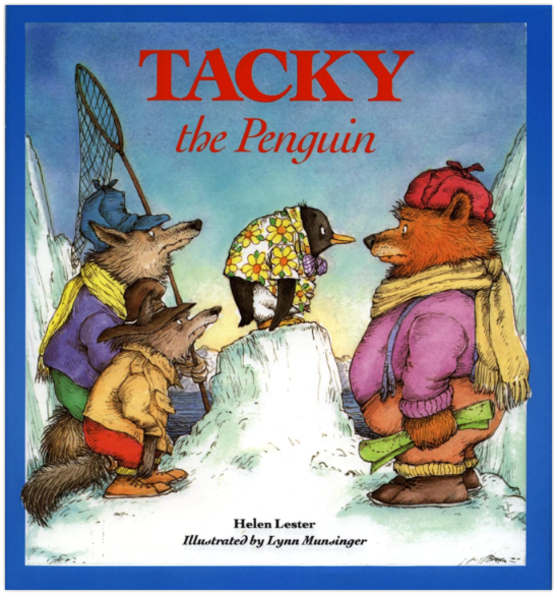 The cover for the book Tacky the Penguin
