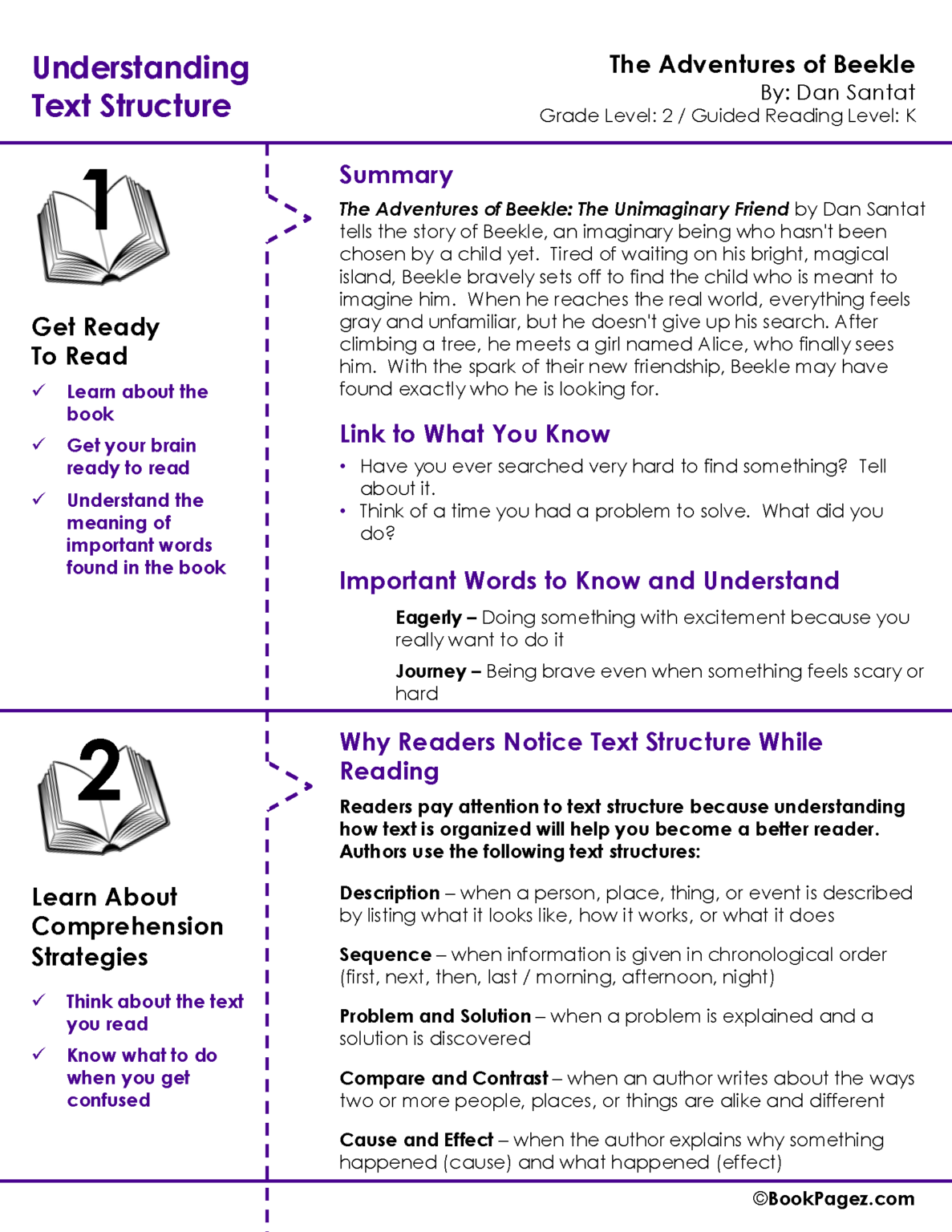 Understanding Text Structure with The Adventures of Beekle - BookPagez