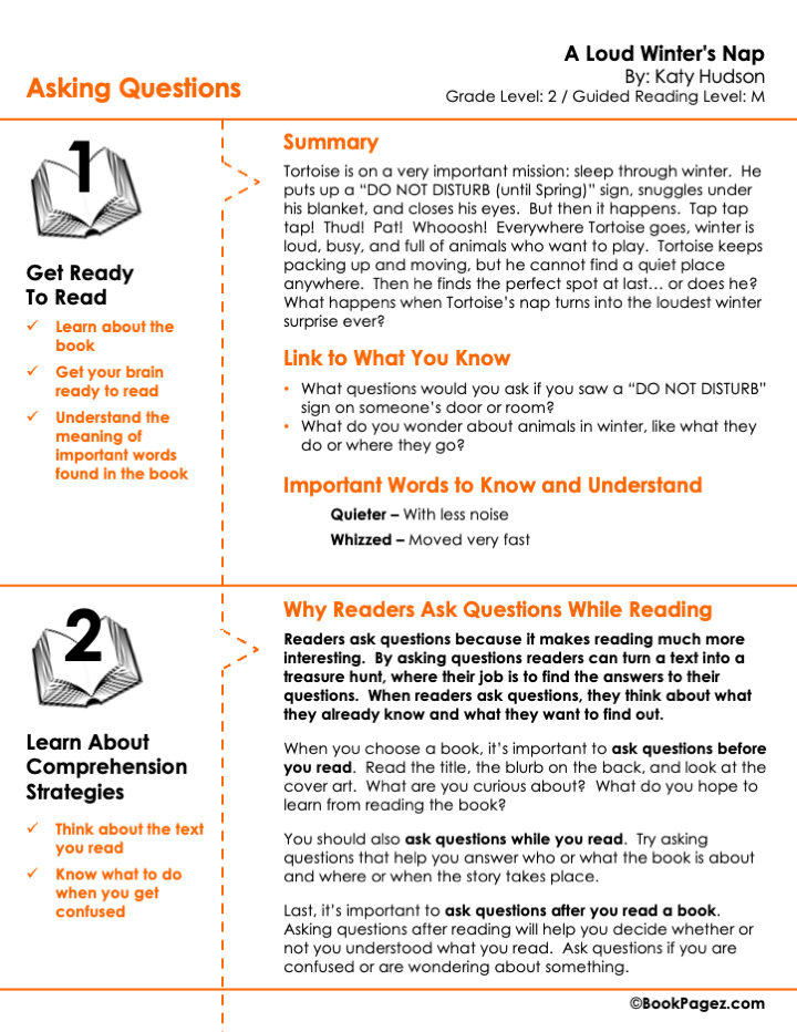 The first page of Asking Questions with A Bad Case of Stripes