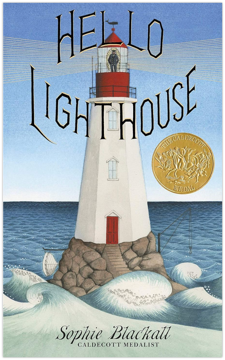 The cover for the book Hello Lighthouse