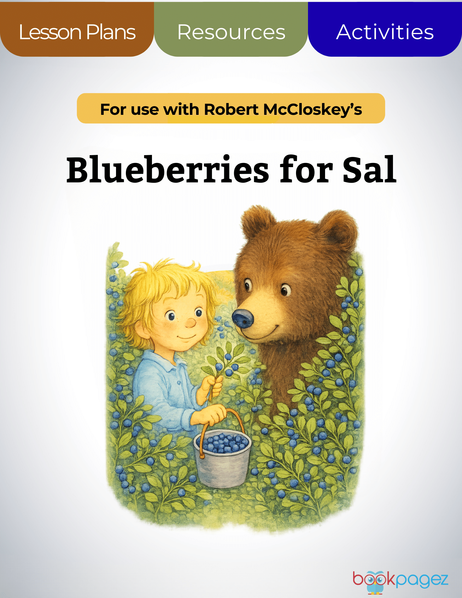 The cover for Blueberries for Sal Lesson Plans and Teaching Resources
