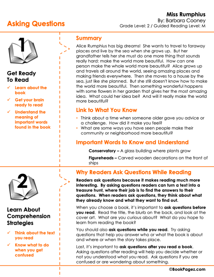 The first page of Asking Questions with A Bad Case of Stripes