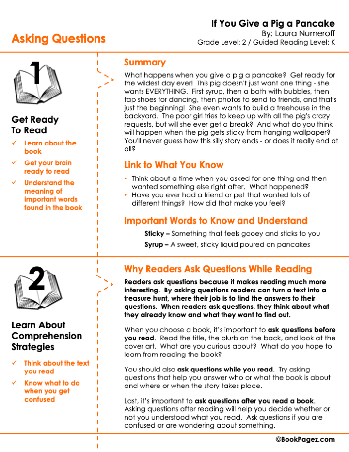 The first page of Asking Questions with A Bad Case of Stripes