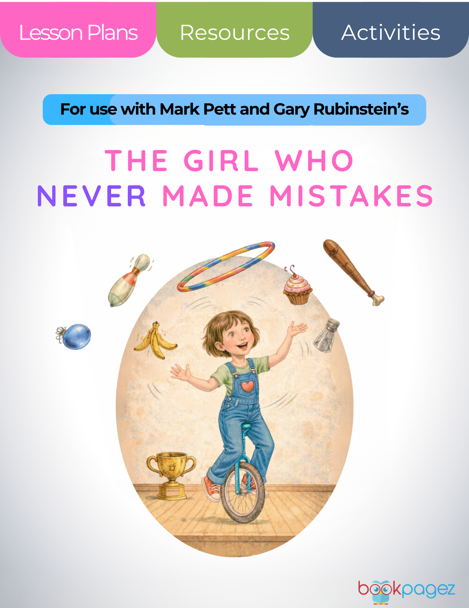 The cover for The Girl Who Never Made Mistakes Lesson Plans and Teaching Resources