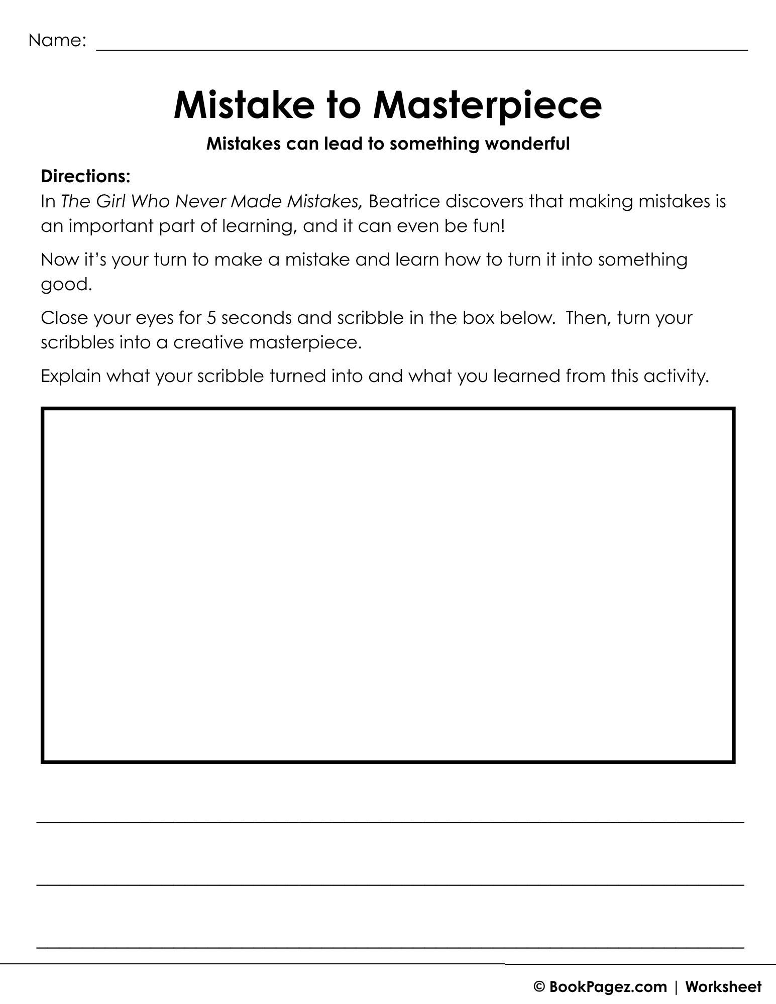 The first page of Asking Questions with A Bad Case of Stripes