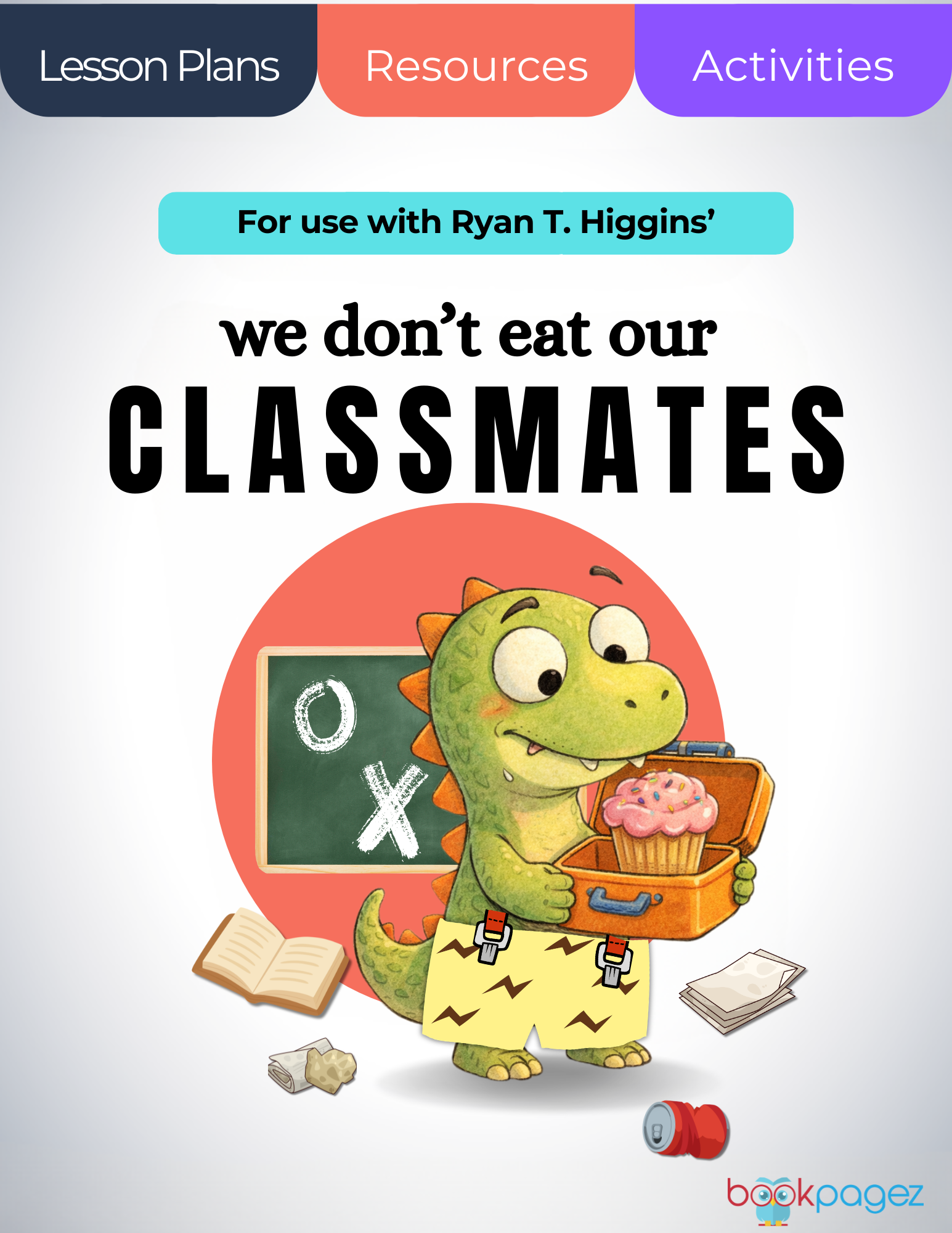 The cover for We Don't Eat Our Classmates Lesson Plans and Teaching Resources