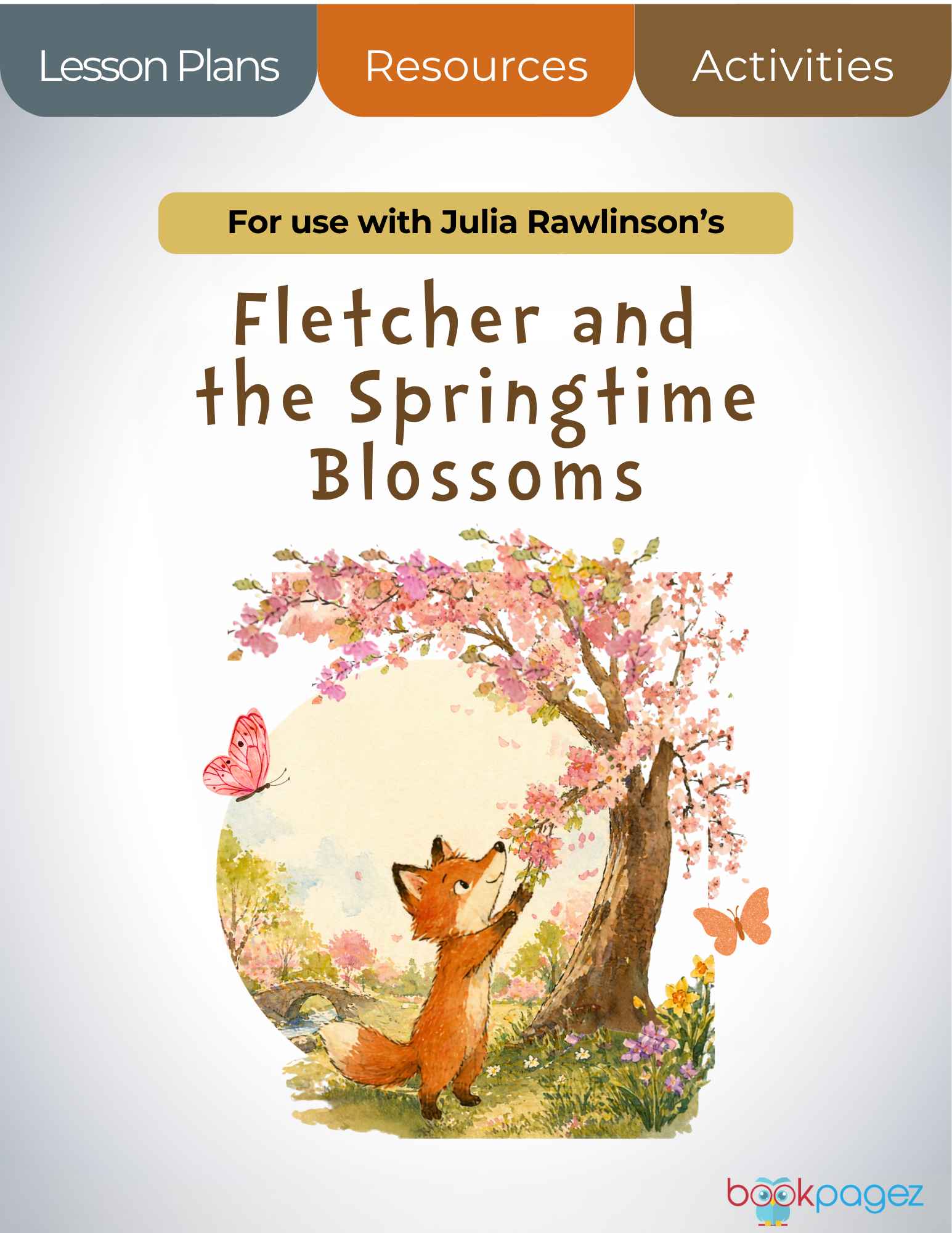 The cover for Fletcher and the Springtime Blossoms Lesson Plans and Teaching Resources